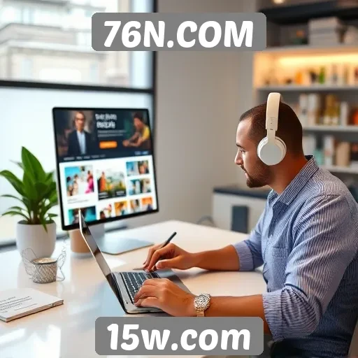 Experiência do usuário no site 76N.COM